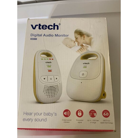 VTech, DM111 Audio Baby Monitor with up to 1,000 ft of Range,Belt‎ Clip,Yellow - Picture 2 of 6
